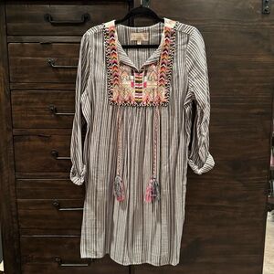 Philosophy Dress with Embroidered Details